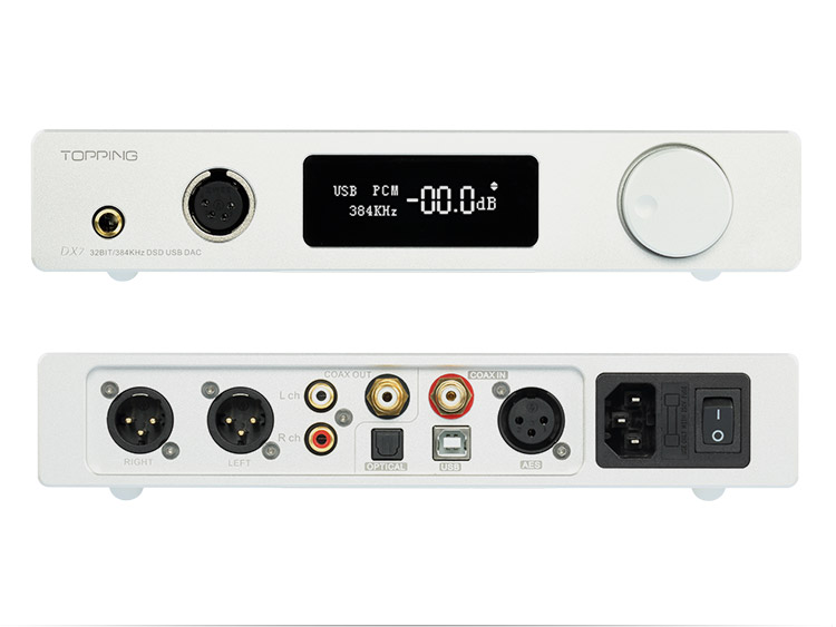 ขาย TOPPING DX7 DAC/AMP ตั้งโต๊ะชุดใหญ่ระดับ Hi-Res รองรับ DSD มาพร้อม Remote control