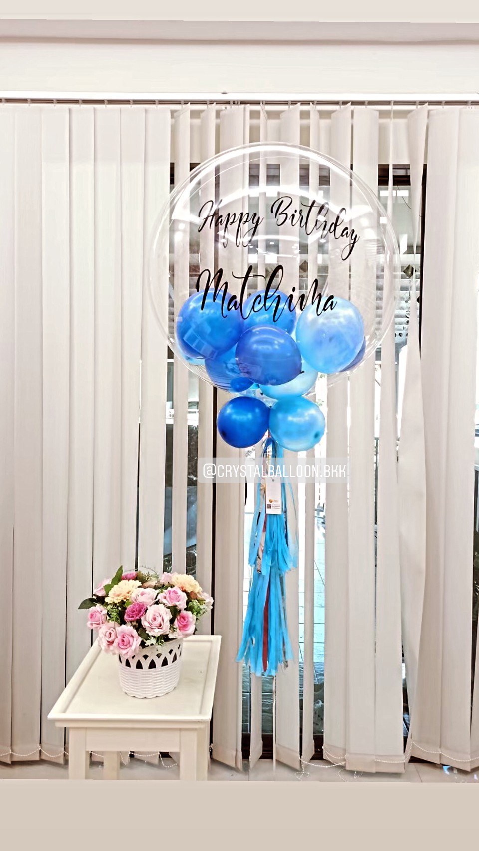 ลูกโป่ง วันเกิด Bubble USA ขนาด 24" พร้อมตกแต่ง สามารถเปลี่ยนสีลูกโป่ง/เปลี่ยนข้อความได้