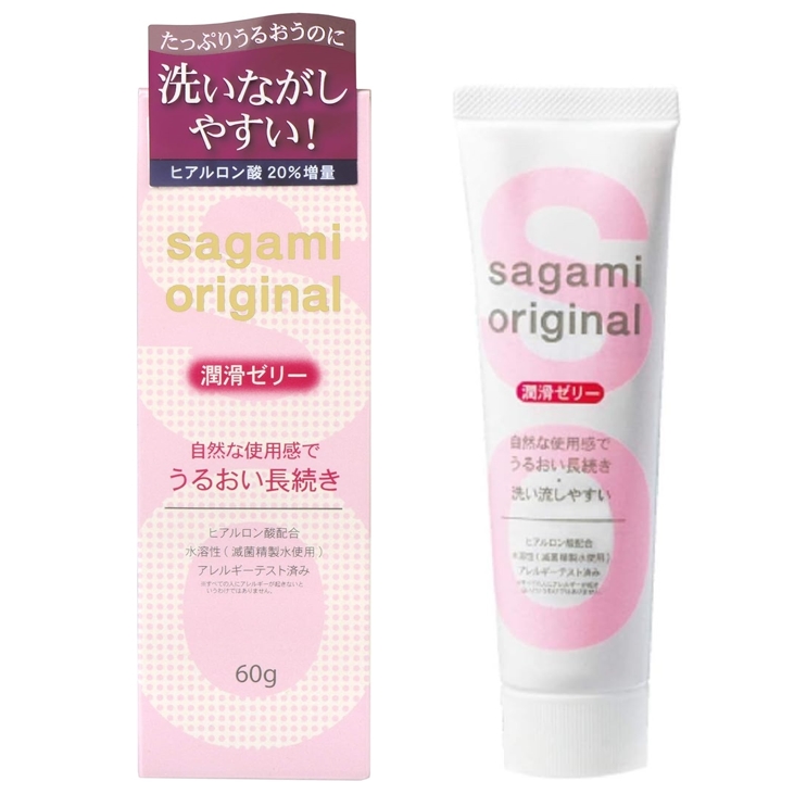 เจลหล่อลื่นของแท้จากญี่ปุ่น Sagami Lubricant Jelly 60g มีให้เลือก 2 สูตร สูตรน้ำ 99% / สูตร Original
