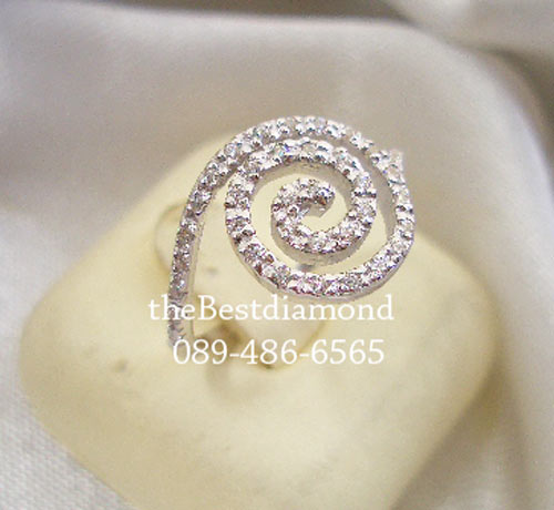 SR008RD+++แหวนขดหอยแบบ2+++แหวนเงินแท้ ดีไซน์สวยหรูคล้ายมงกุฎ แบบร้านจิวเวลลี่ทันสมัย ตามcounter ห้างเลย เหมือนของแท้สุดๆ เล่นไฟวิ๊งๆ รับประกันความสวย