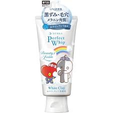 SENKA Perfect Whip Line Friends BT21 120 g. สูตรออริจินอล / Collagen In / White Clay / Medicated