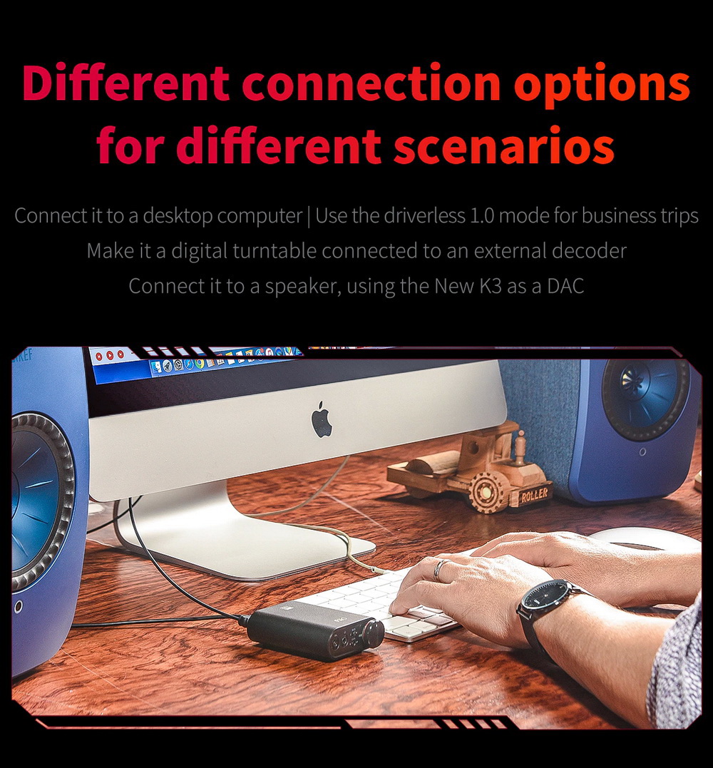 ขาย FiiO K3S DAC/AMP ตั้งโต๊ะระดับเรือธง รองรับPCM 32Bit/384kHz , DSD256