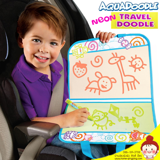 กระดานน้ำชุดพกพา Aquadoodle Travel Doodle รุ่น Neon Color (พื้นหลากสี) ยี่ห้อ AquaDoodle