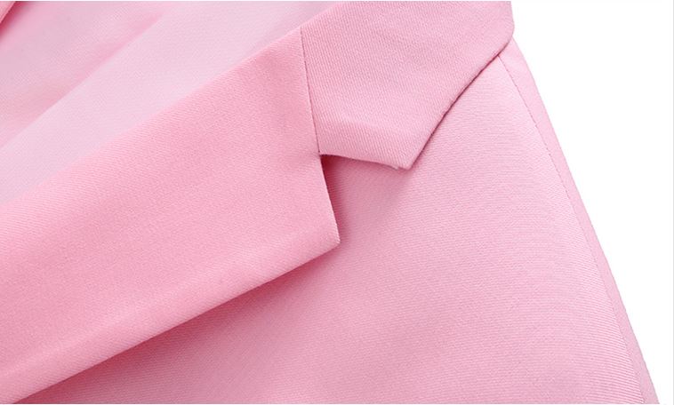 Pre-order ชุดสูทชาย สีชมพู สไตล์เกาหลี พร้อมเสื้อกั๊ก