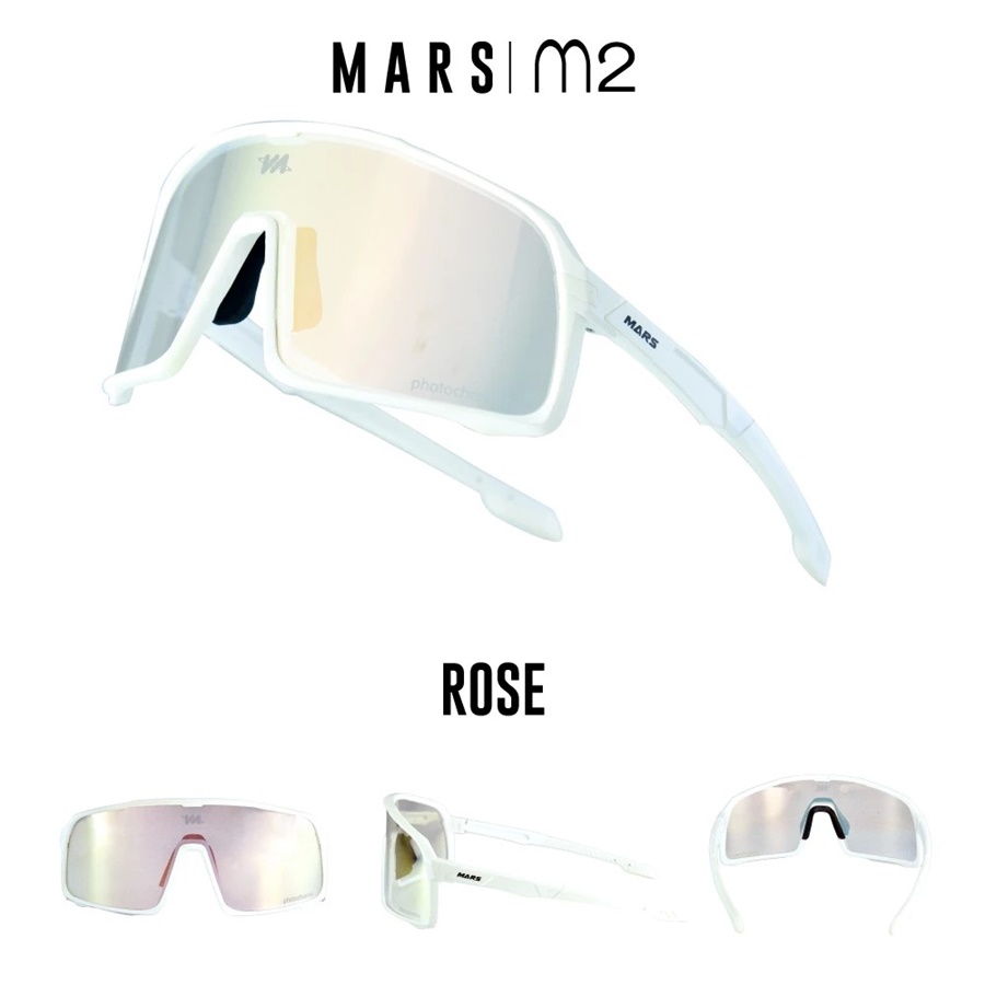 แว่นกันแดด แว่นปั่นจักรยาน Mars รุ่น M2 Cycling Sunglasses เลนส์สี Photochromic (ปรับแสงอัตโนมัติ) ใส่สบาย ป้องกันแสงแดด UV400 UVA/UVB 99.9%