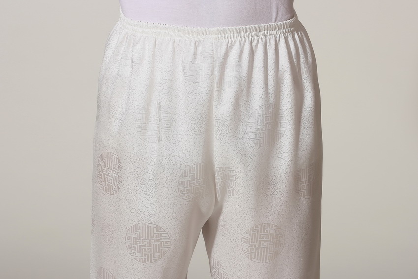 Pre-order ชุดจีน ชาย เสื้อพร้อมกางเกง สีขาว