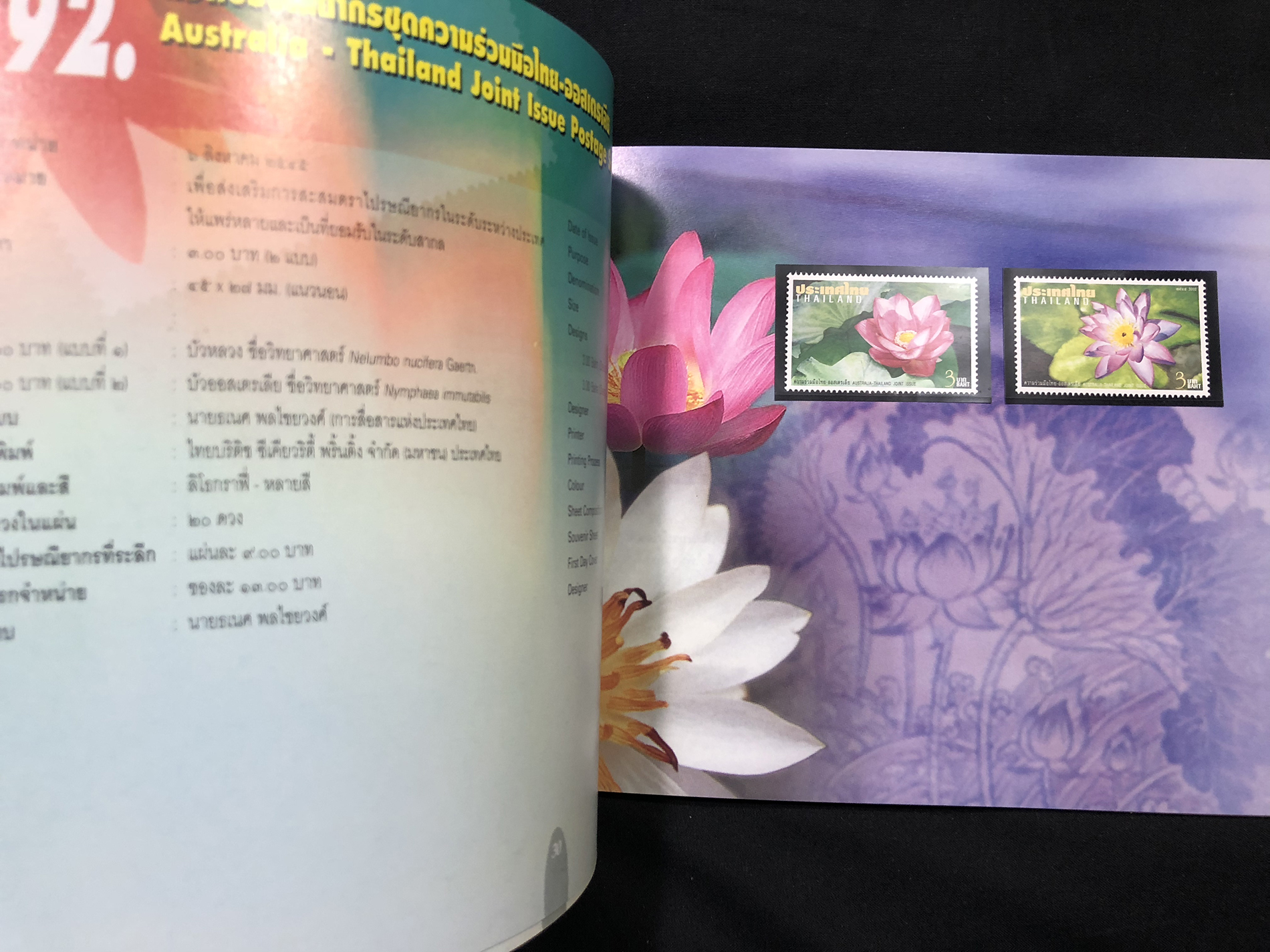 สมุดตราไปรษณียากรไทย ประจำปี 2545