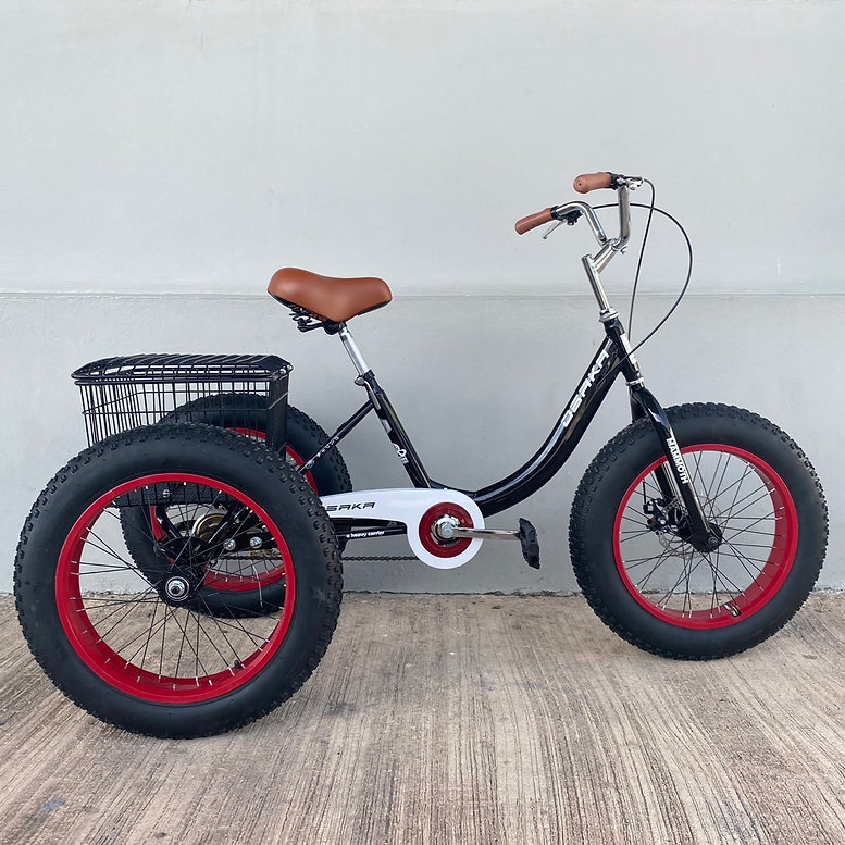 จักรยานสามล้อล้อโต OSAKA MAMMOTH ล้อ 20x4.0 นิ้ว ดิสเบรคหน้า เฟรมไฮเทน ซ่อนสายวงล้ออัลลอย