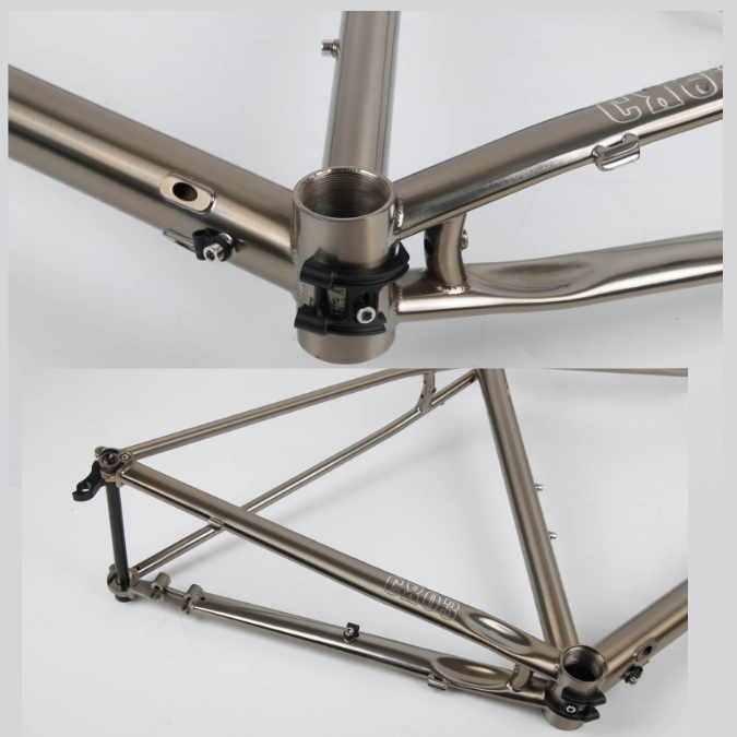 เฟรมจักรยาน SEABOARD CX03 Gravel เซ็ตเฟรมโครโมลี่ ล้อ 700C แกนใหญ่ Thru-Axle – ปั่นได้ทุกเส้นทาง