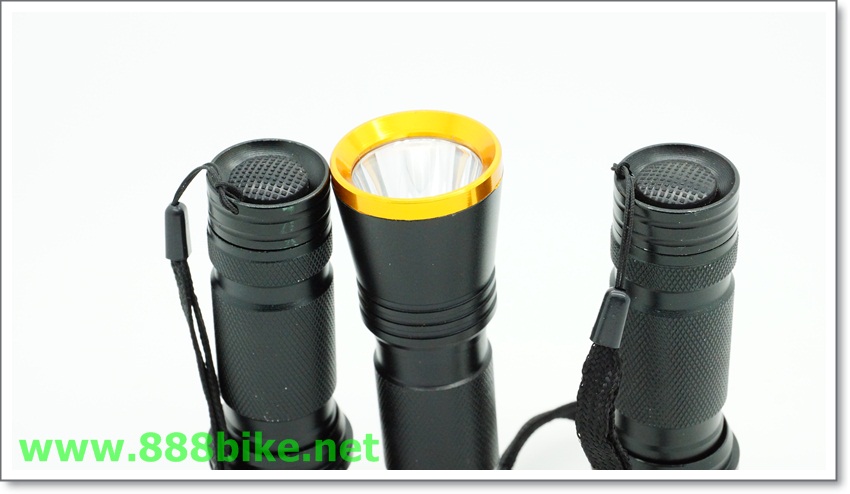 ไฟหน้าจักรยาน 17 Watt ขอบสีแดง ขอบสีทอง LEDSW1