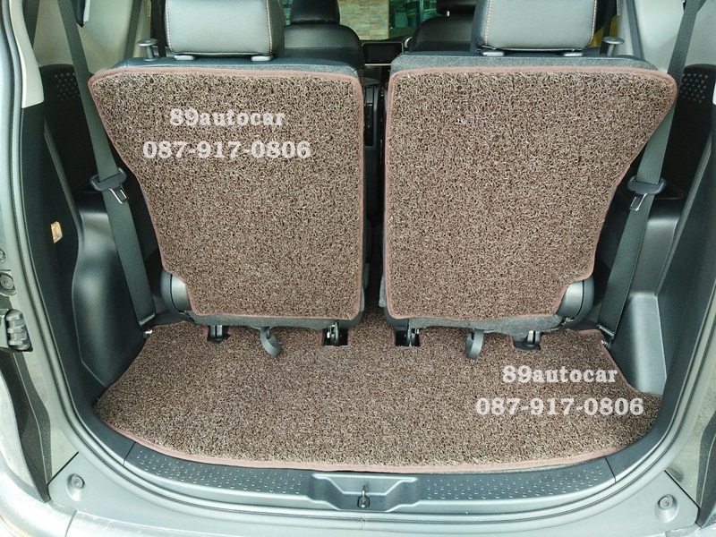 พรมปูพื้นรถยนต์ Toyota Sienta ไวนิลสีน้ำตาลขอบน้ำตาล