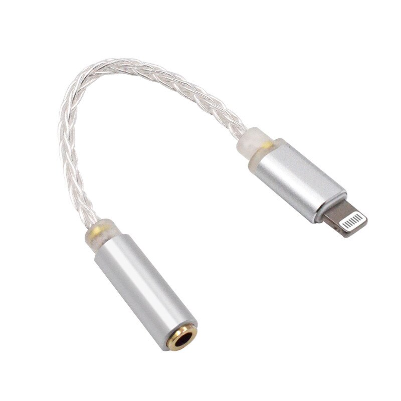 ขาย KZ Lightning to 3.5mm สายทองแดง OFC ชุบเงินถัก