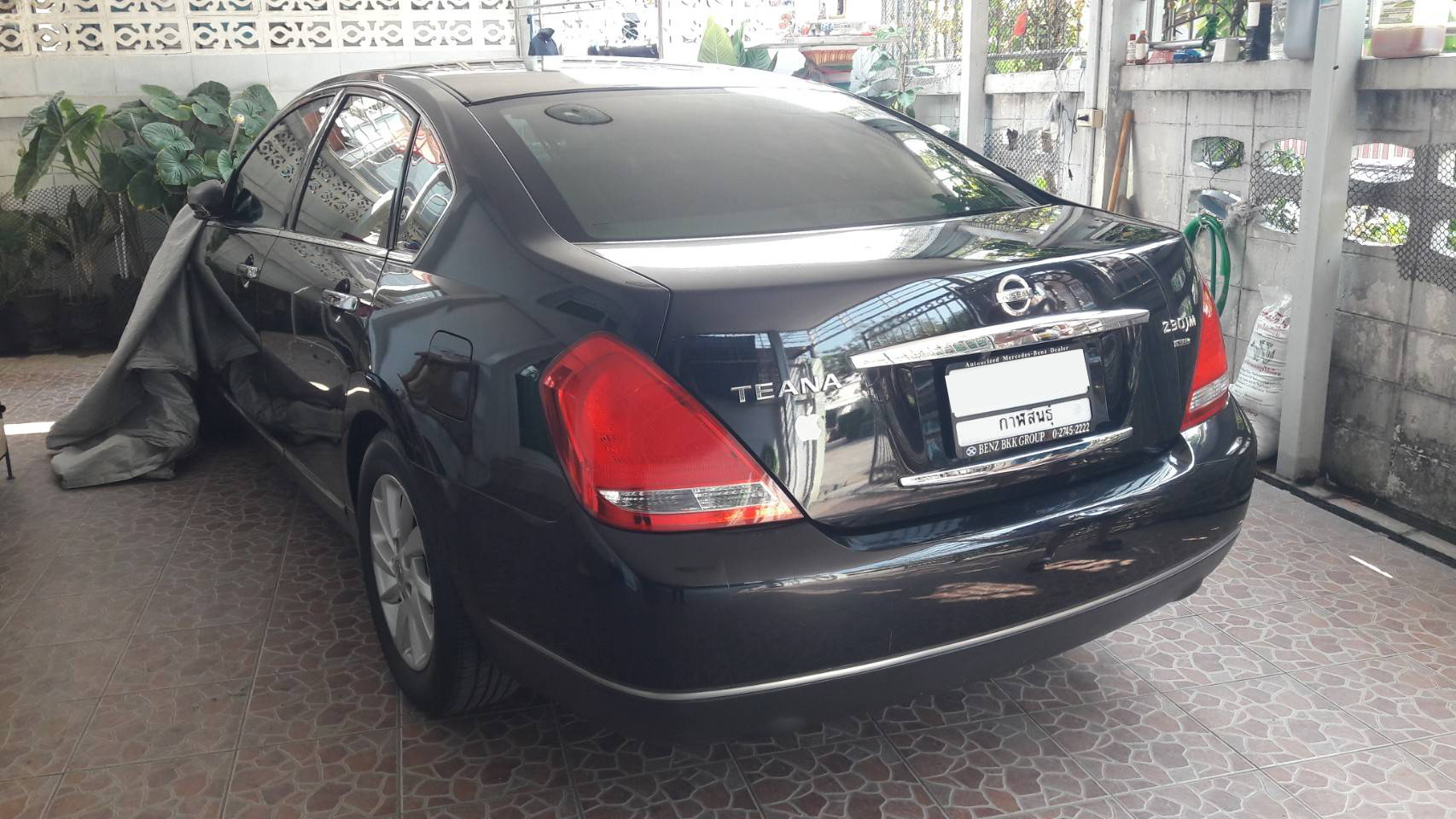 พรมรถยนต์ Nissan Teana 2005 ปูพรม6D สีครีมด้ายครีม