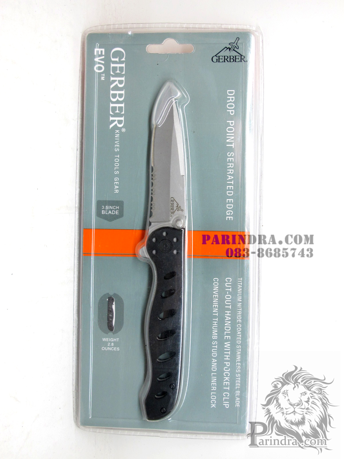 มีดพับ GERBER Drop Point Serrated Edge (OEM)