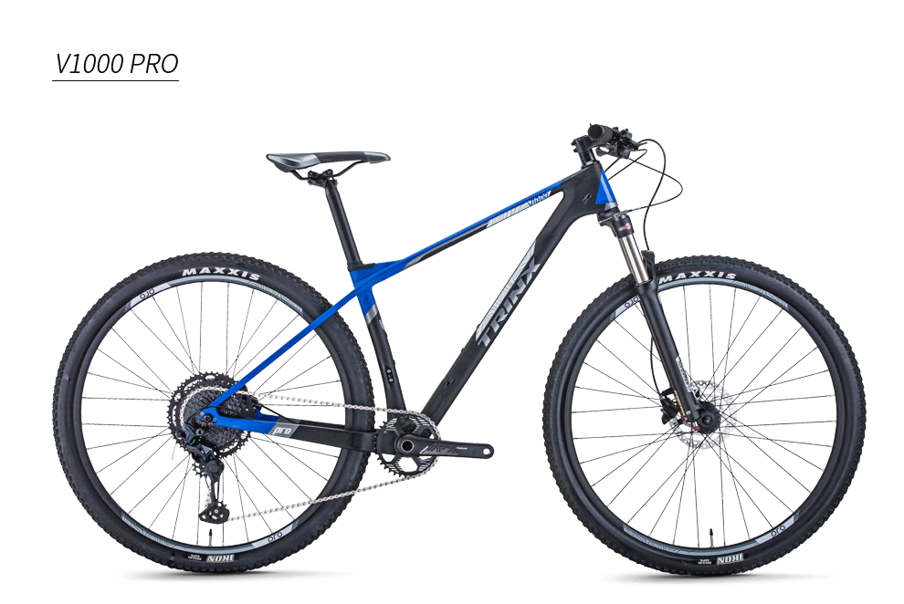 จักรยานเสือภูเขา TRINX V1000 Pro Thru-Axle 29er wheelset, CARBON Frame, 29er 12สปีด เกียร์ SLX TRINX MY2022