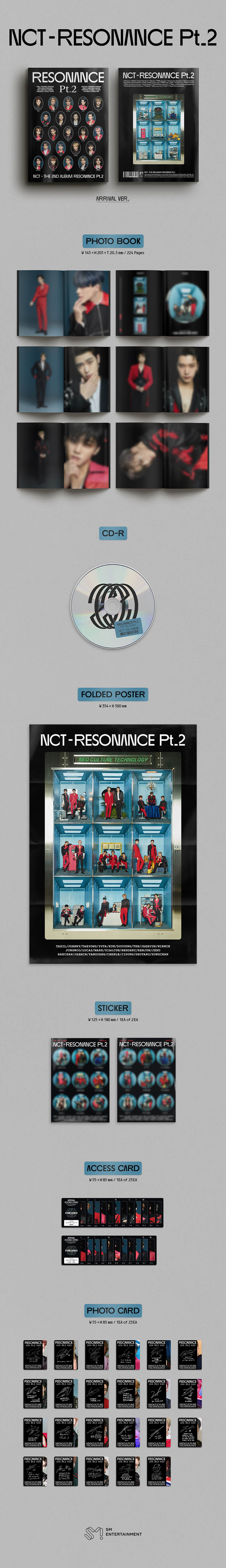 พร้อมส่ง อัลบั้ม #NCT - Album Vol.2 [The 2nd Album RESONANCE Pt.2] (Arrival Ver.)