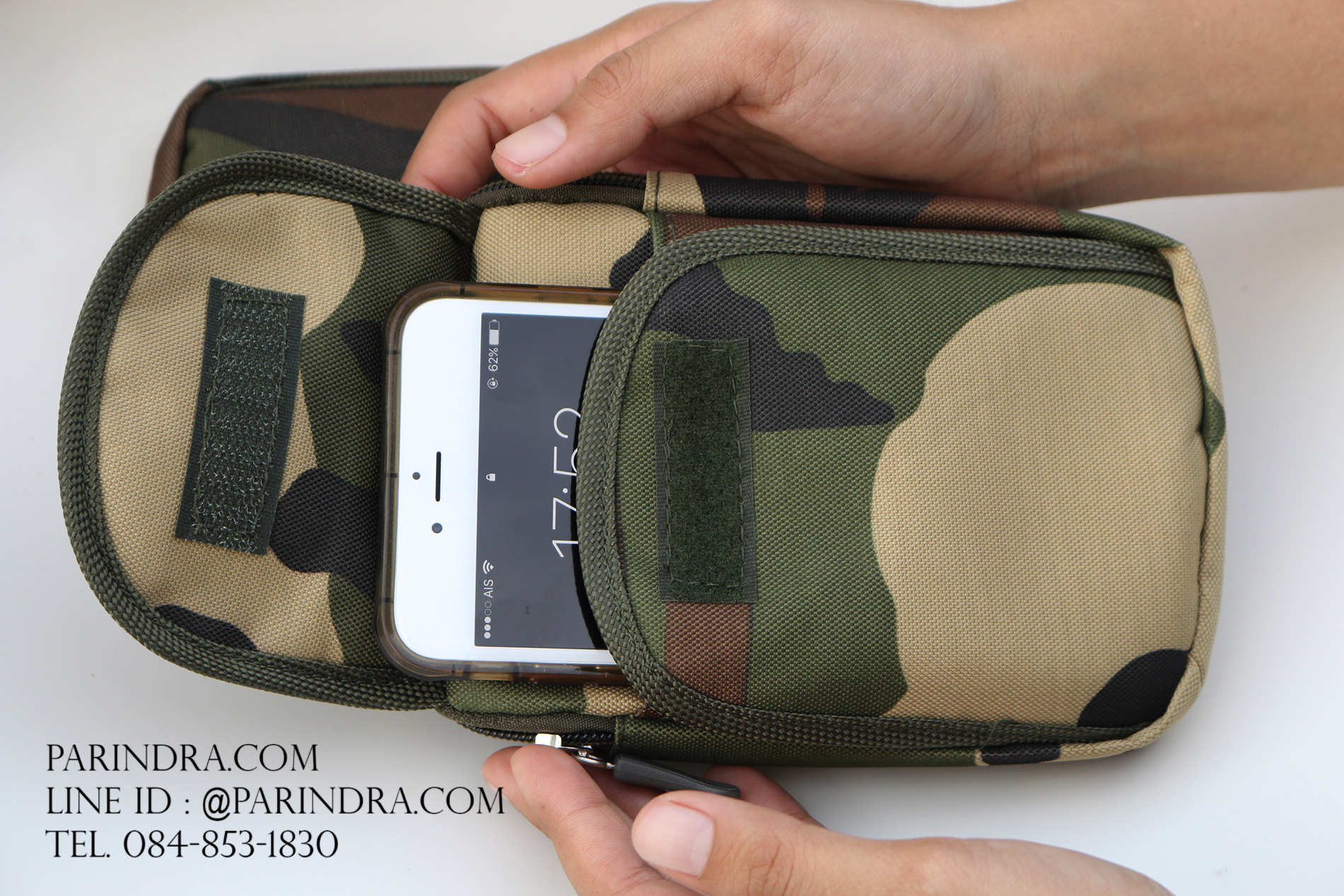 กระเป๋าลายพรางทหารแบบมินิ พกพาสะดวก มีคลิปแบบปลดเร็ว #002