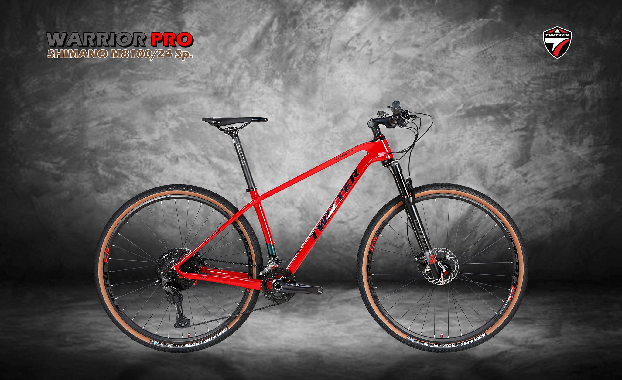 จักรยานเสือภูเขา TWITTER WARRIOR PRO Lightweight Version, 2x12 Speeds 2025