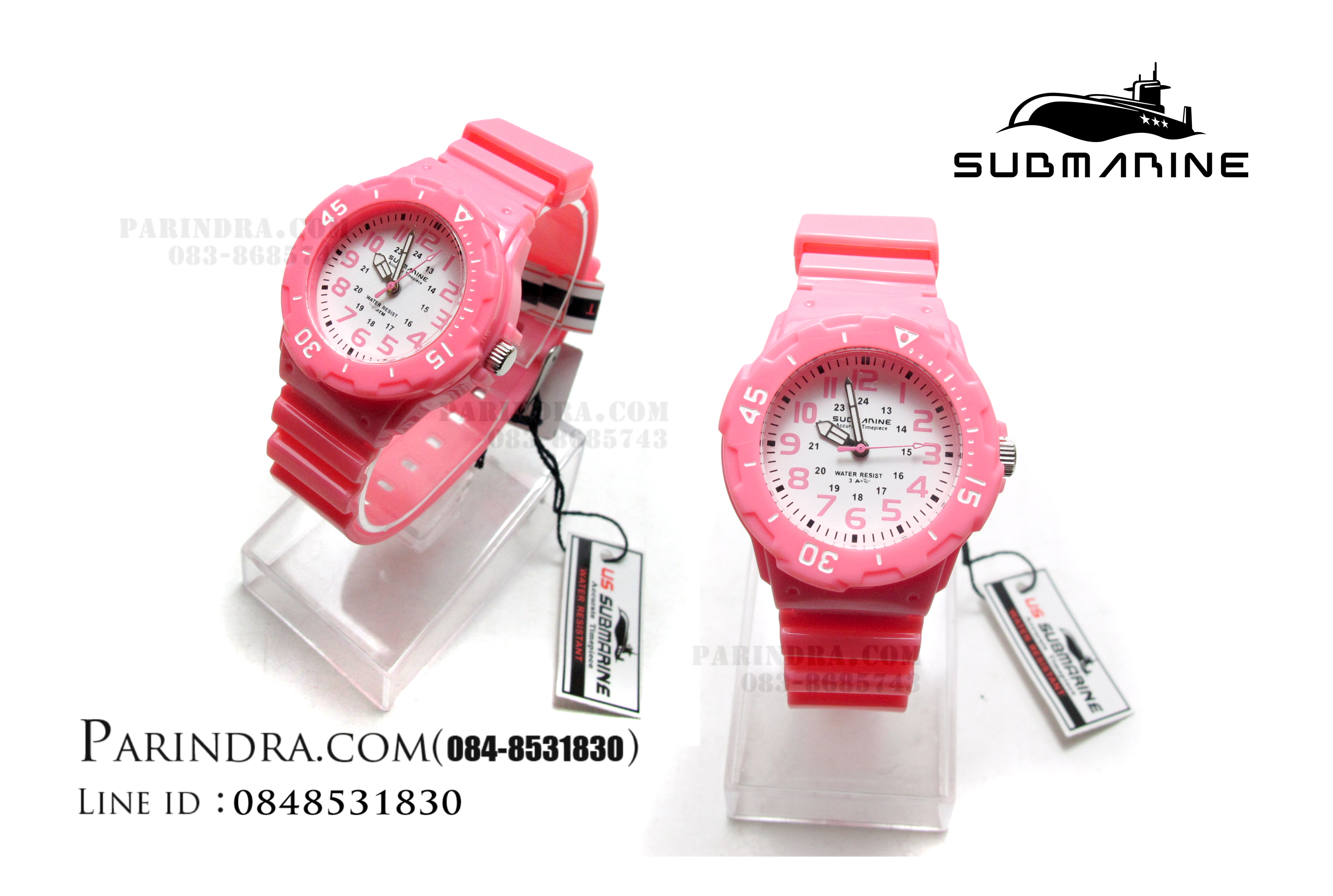นาฬิกา US submarine Standard TP2108L สีชมพูล้วน