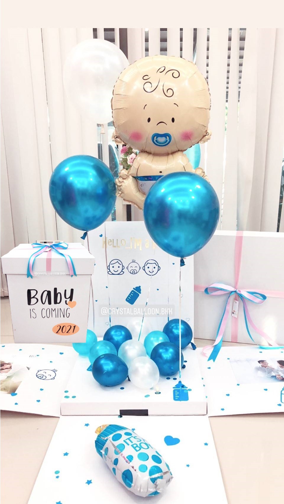 Gender Reveal แบบกล่องเซอร์ไพรส์ ทายเพศน้อง พร้อมฟอยล์ Baby เปลี่ยนโทนสีได้