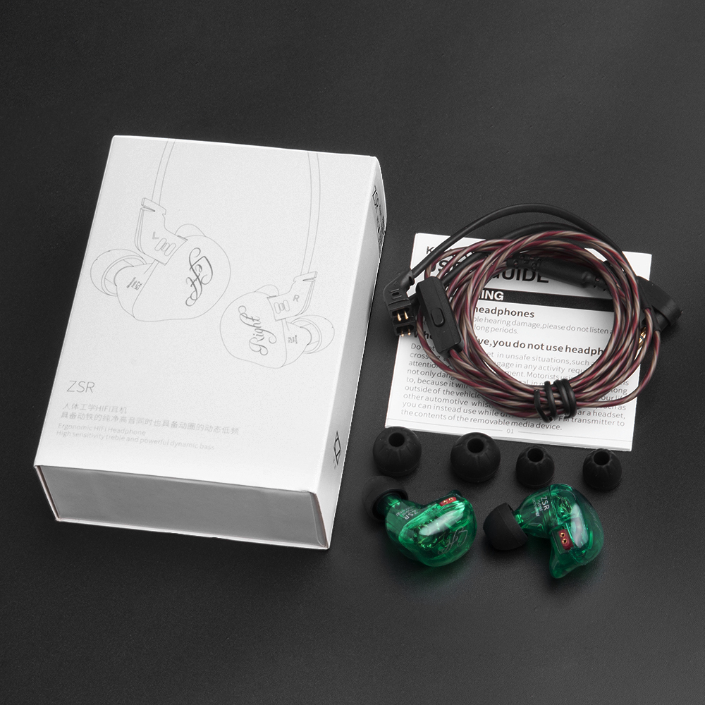 ขาย KZ ZSR หูฟัง Hybrid 3 ไดร์เวอร์ (1DD 2BA) ถอดสายได้