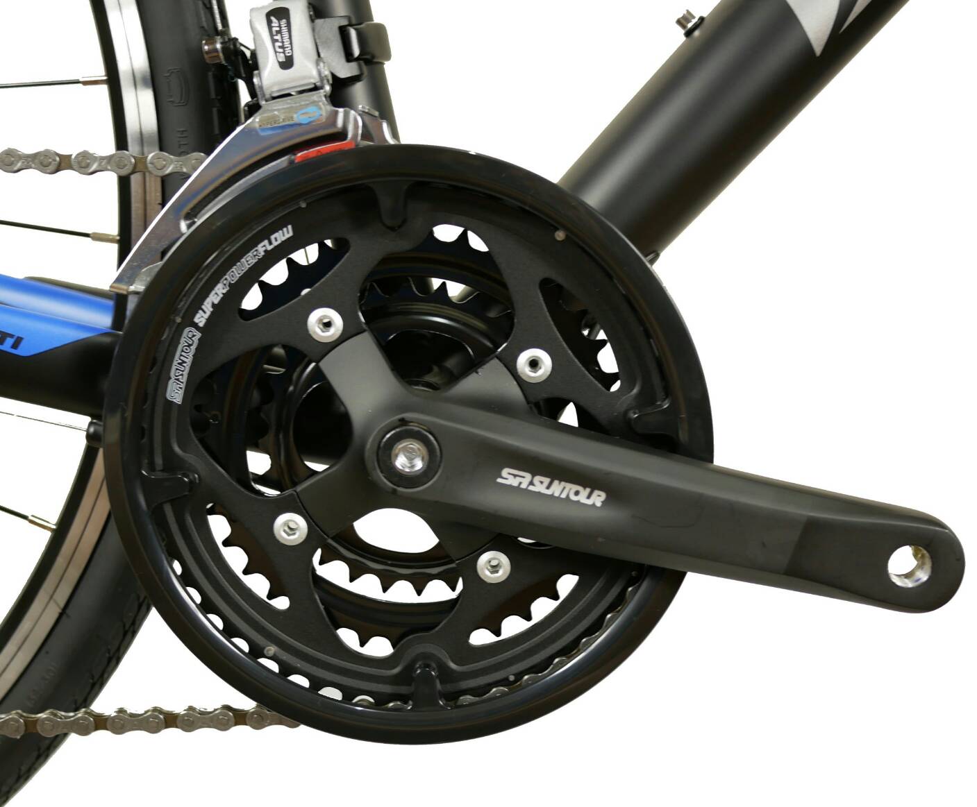 จักรยานทัวร์ริ่ง Hybrid Duslanti " SPRY " เฟรมอลู 24 สปีด ไฮบริดเกียร์ ชิมาโน่แท้ ล้อ 700c