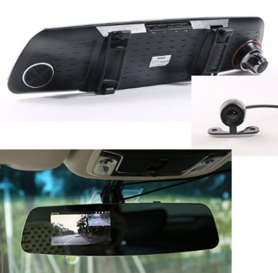 กล้องติดรถยนต์ กล้องหลัง เลนส์ Dual lend CX-03 Rear-View Mirror