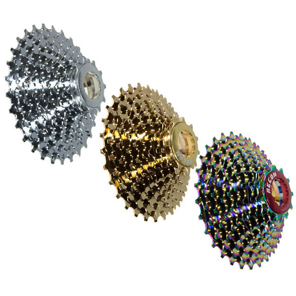 เฟือง Recon Aluminum 11 Speed Shimano Road Cassette for Shimano/Sram, สีเงิน, สีทองและสีรุ้ง