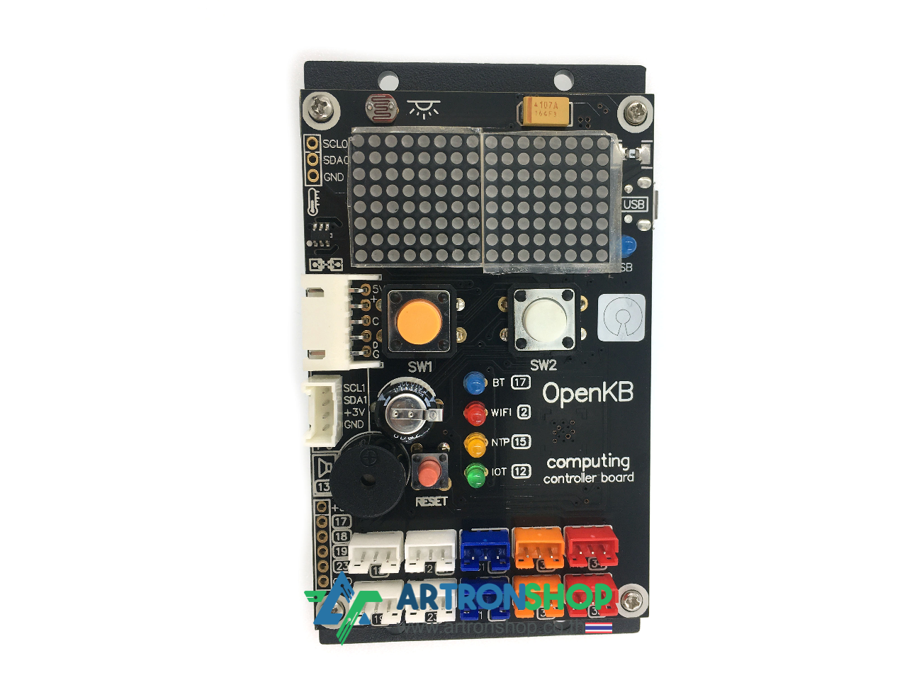 OpenKB บอร์ดไมโครคอนโทรลเลอร์เพื่อการศึกษา พร้อมสาย USB