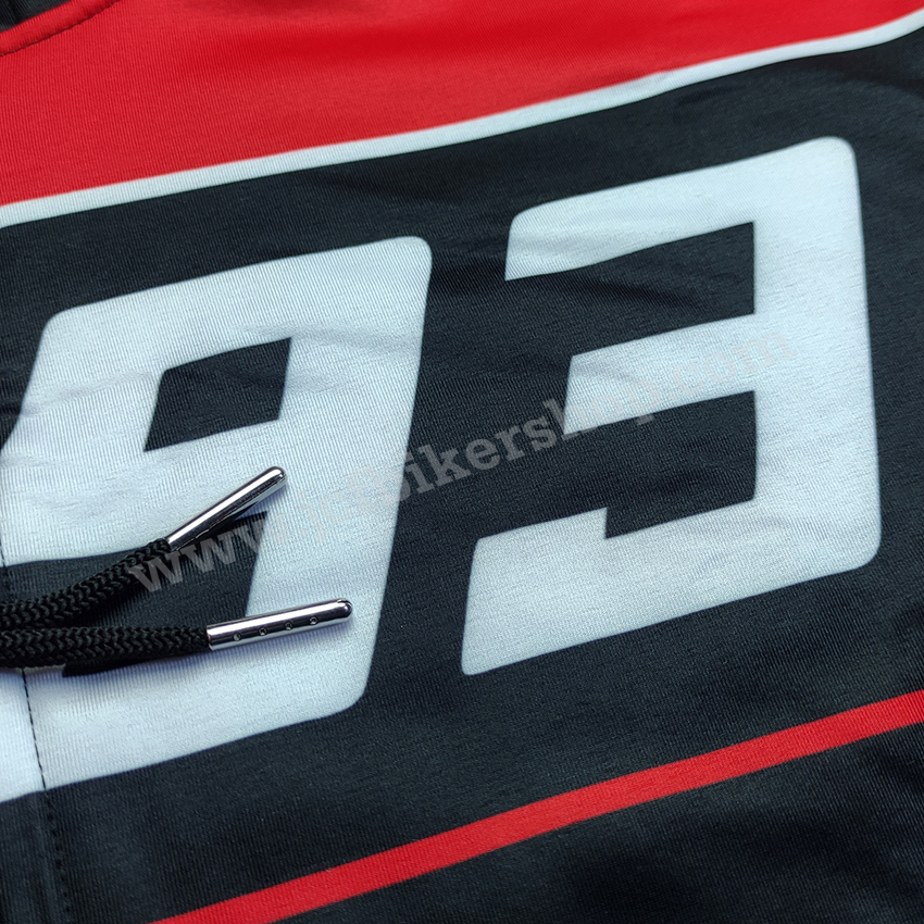 เสื้อฮู้ดมอเตอร์ไซค์ เสื้อฮู้ดบิ๊กไบค์ ผ้าCoolmax แห้งไวสีไม่ซีดไม่ยับ โมโตจีพี 93