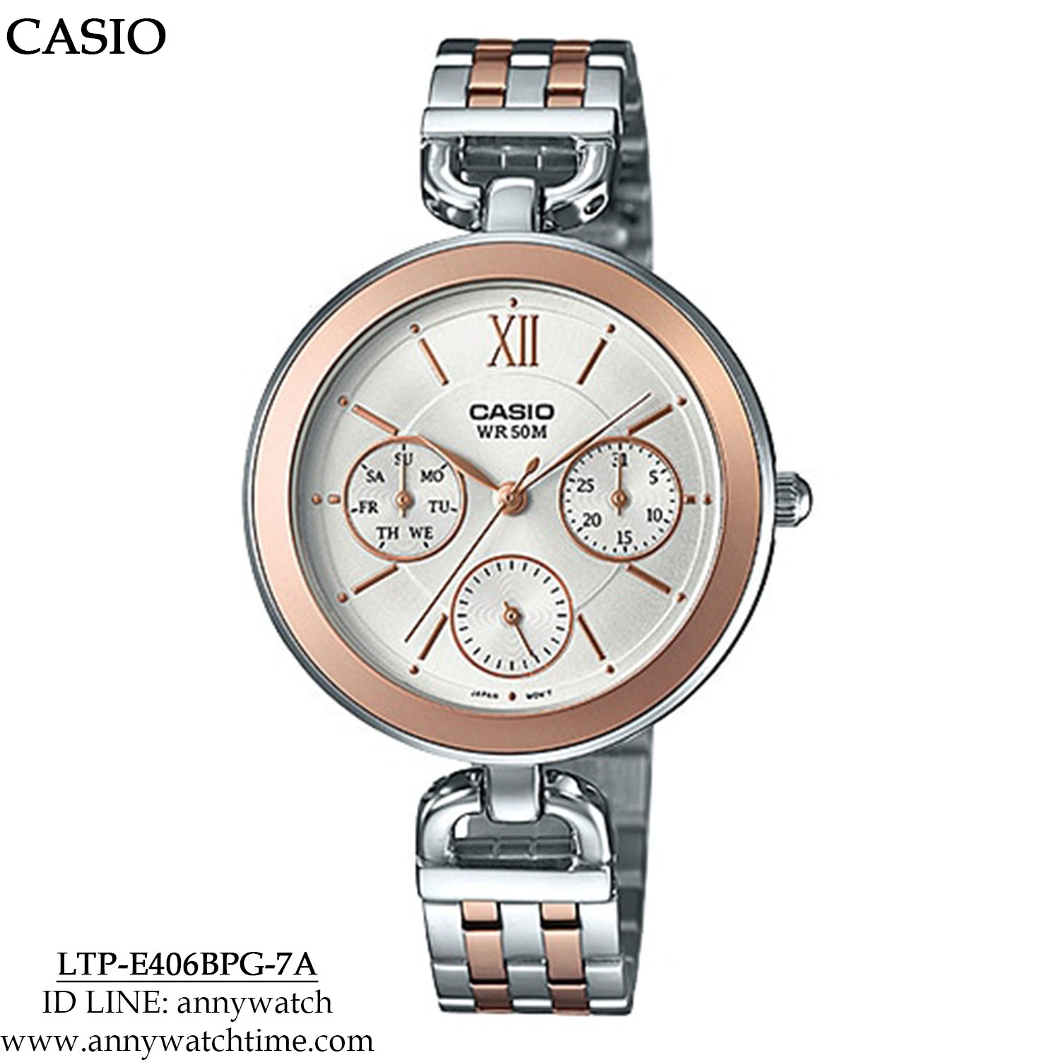 CASIO LTP-E406BPG-7A