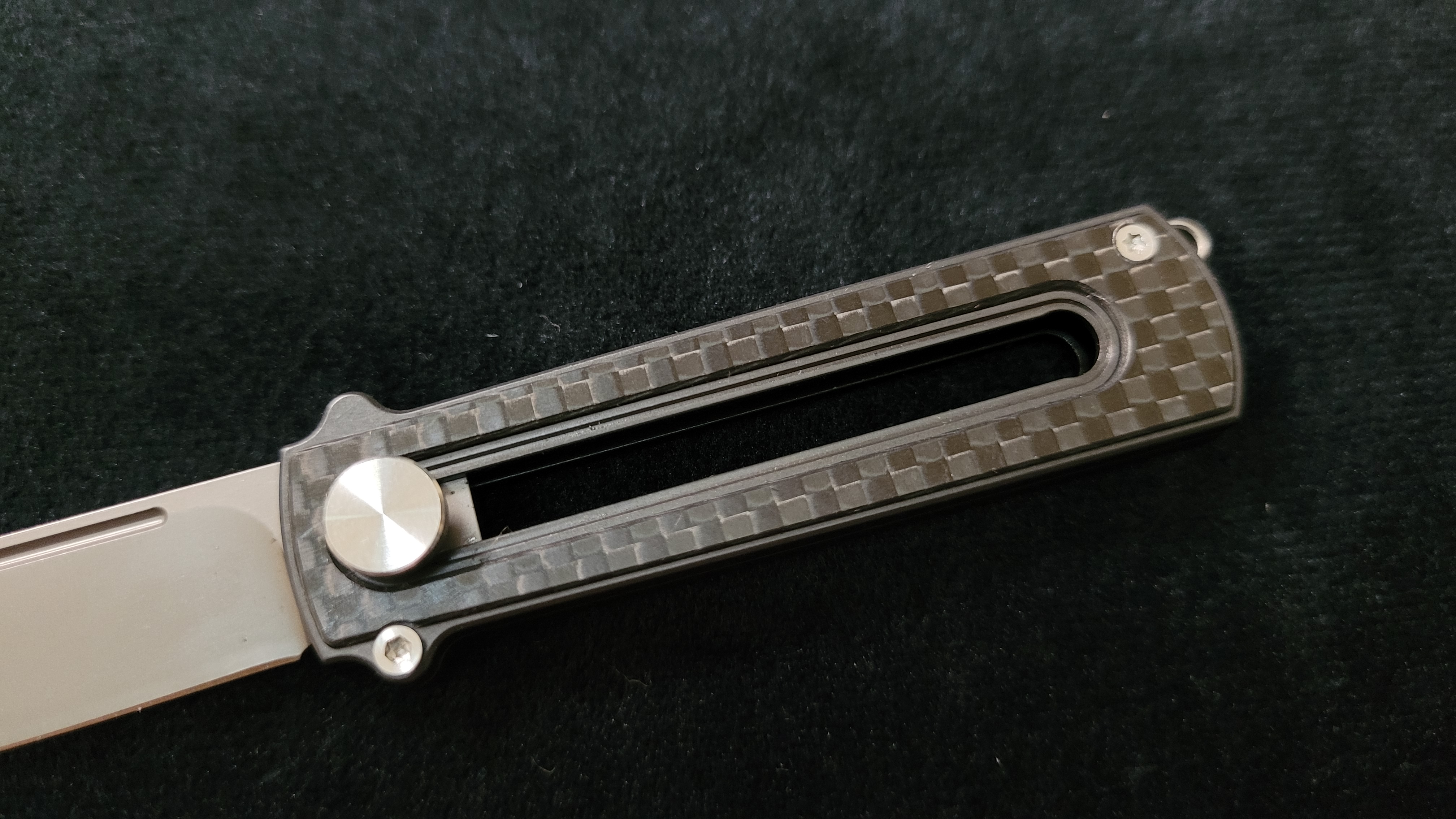 Zr BarloX with M390 Blade-for a short time Dealer's Cost Carbon Fiber DLC Black Blade