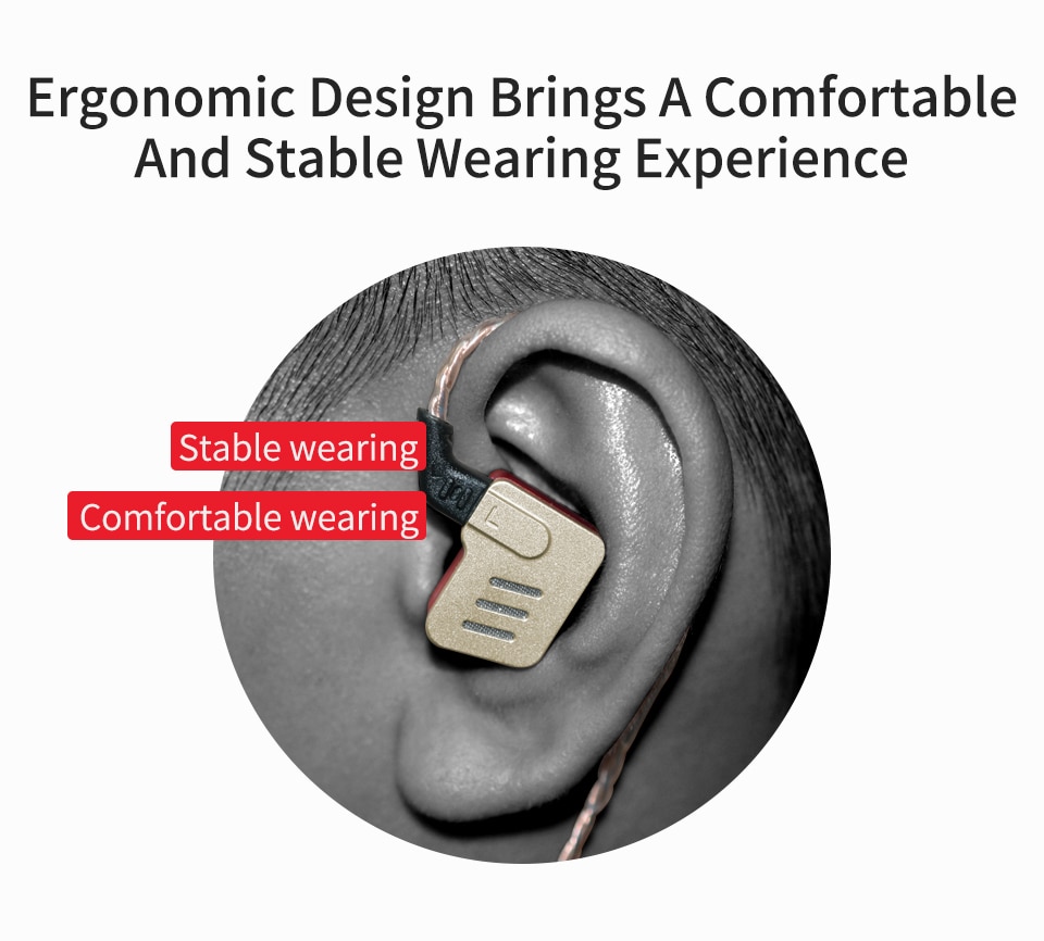 ขาย KZ BA10 หูฟัง 5 ไดร์เวอร์ Pure Balanced (5BA) ถอดสายได้