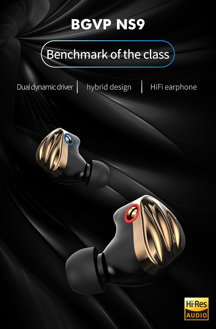 ขาย BGVP NS9 หูฟัง 9 ไดรเวอร์ Knowles Sonion 7BA+2DD Custom