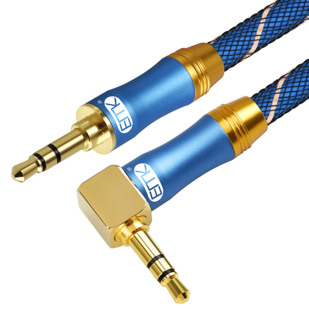 ขาย ERTK AUX L Plug 3.5mm to 3.5 mm สาย AUX เกรดพรีเมี่ยมหัวงอตั้งฉาก 1 ข้าง