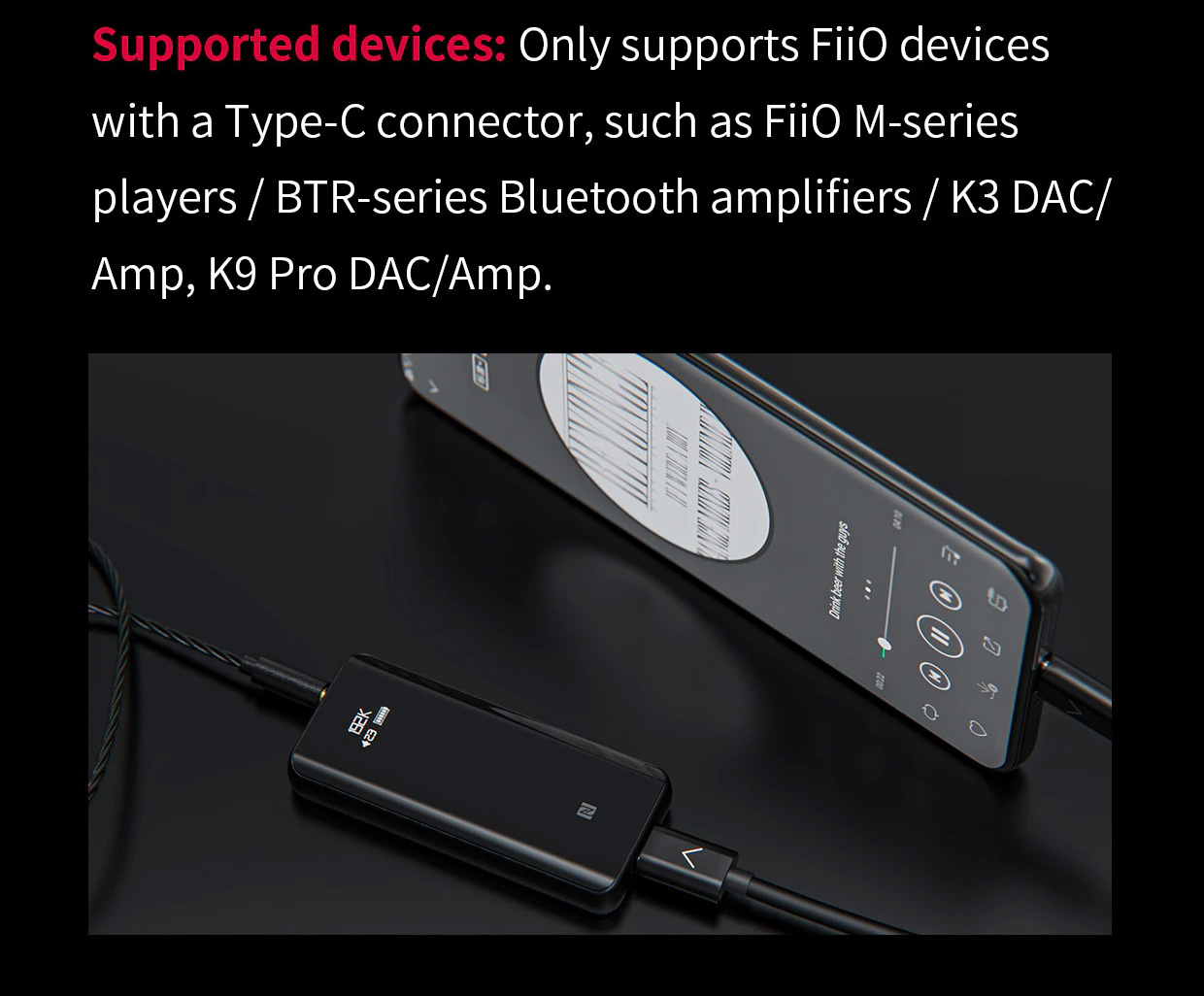 ขาย FiiO LT-TC3 สายชาร์จ/ดาต้า USB-C to USB-C สำหรับ มือถือ Androis ต่อกับ DAP