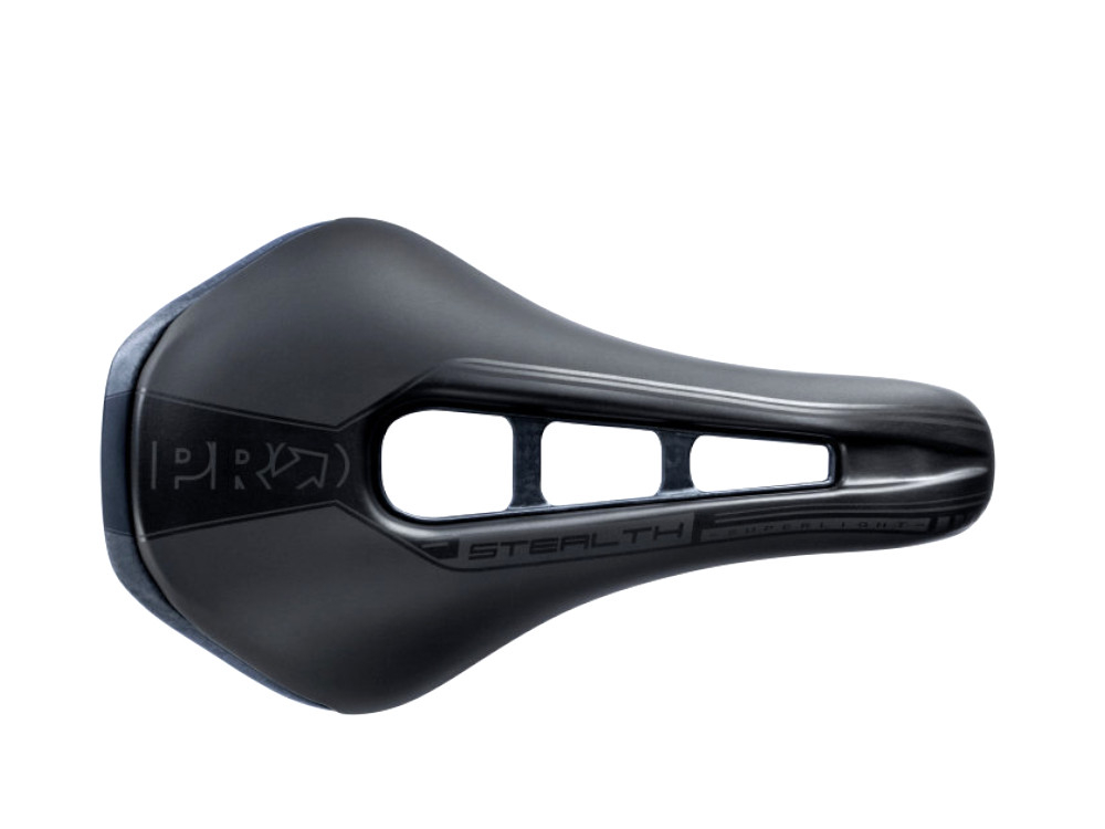 อานนั่ง คาร์บอน PRO STEALTH SUPERLIGHT Carbon Saddle, สีดำ, 142MM152mm. รางคาร์บอน