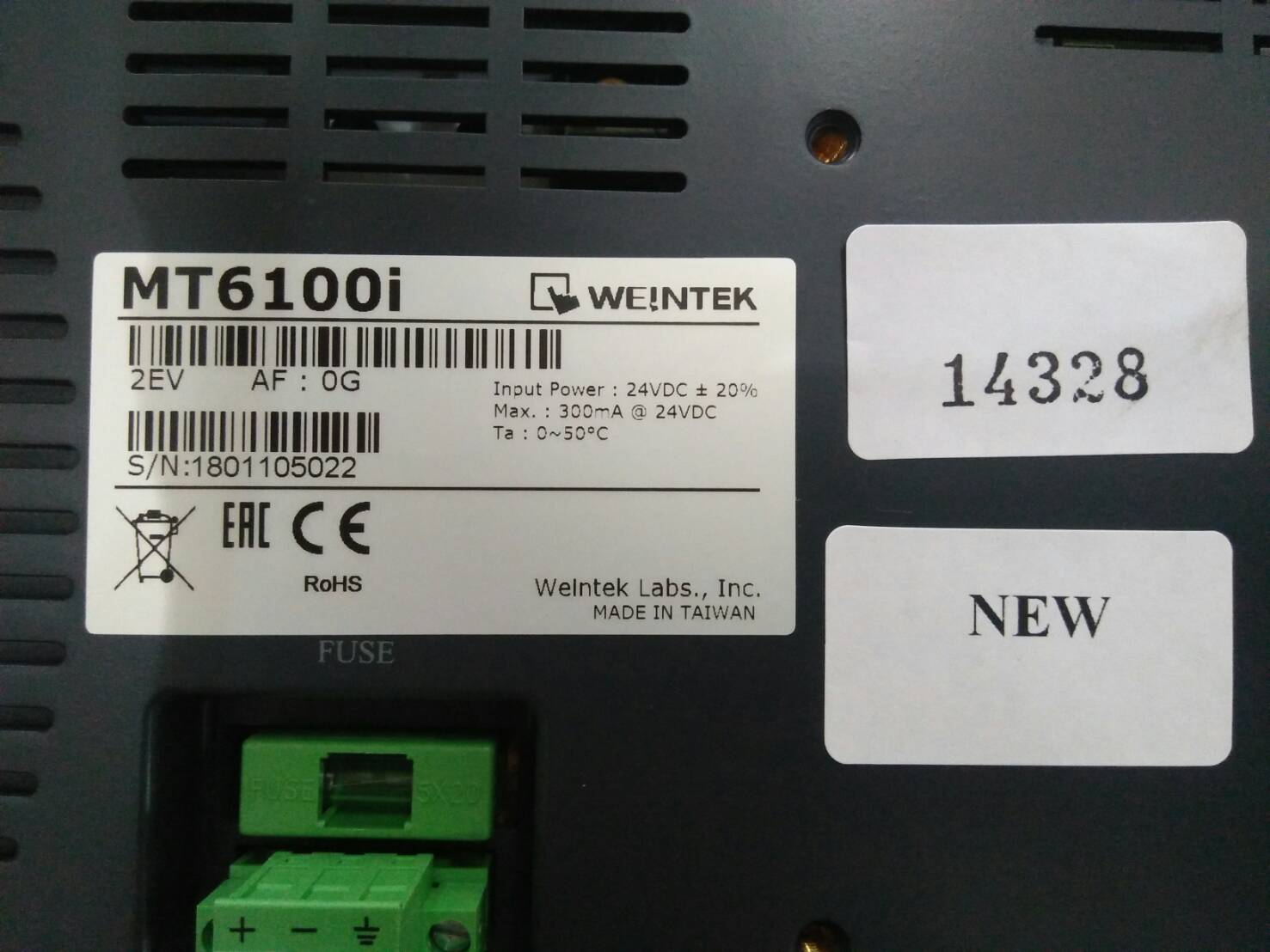 LCD TOUCH SCREEN “ WEINTEK ” รุ่น MT6100I 2EV