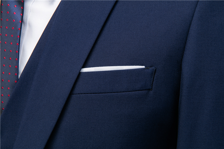 Pre-order เสื้อสูทชาย สีกรมท่า ทรงสลิม สไตล์เกาหลี