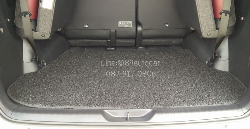 พรมปูพื้นรถยนต์ Toyota Fortuner 2015-2017 ไวนิลสีดำขอบดำ