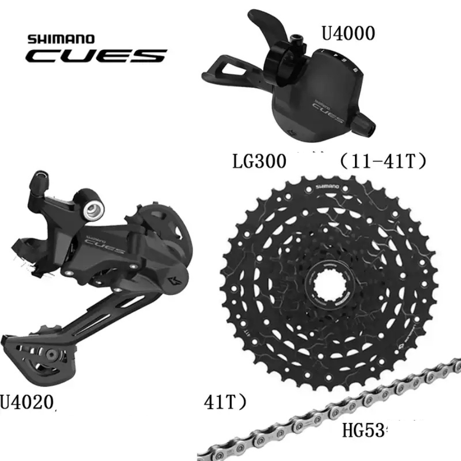 ชุดเกียร์ Shimano CUES U4000 1x9 Speed ระบบจานเดียว สำหรับจักรยานเสือภูเขาและปั่นเมือง