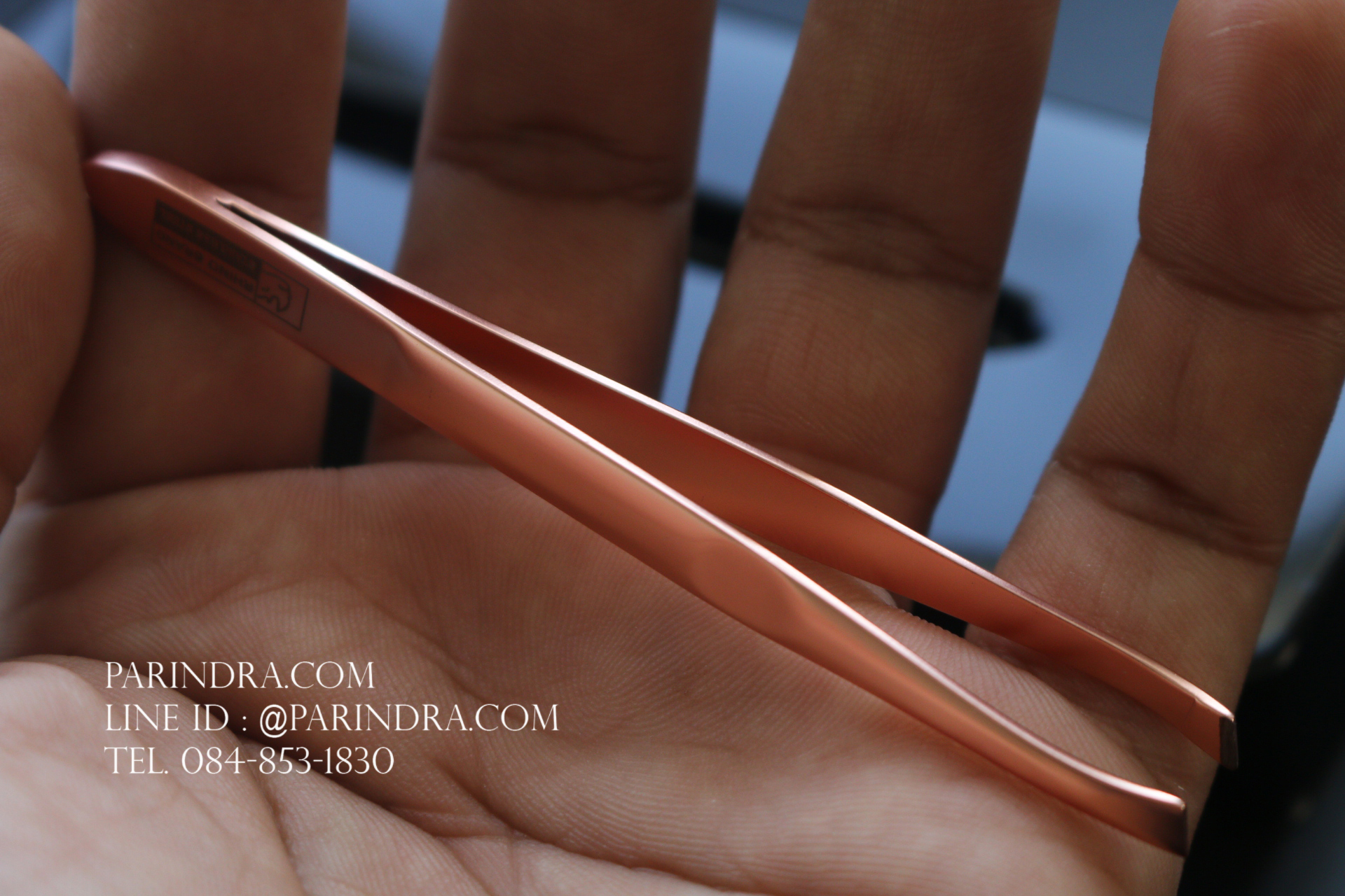 แหนบ Rhino No.S65 Pink Gold Tweezer แหนบสีพิงค์โกลด์