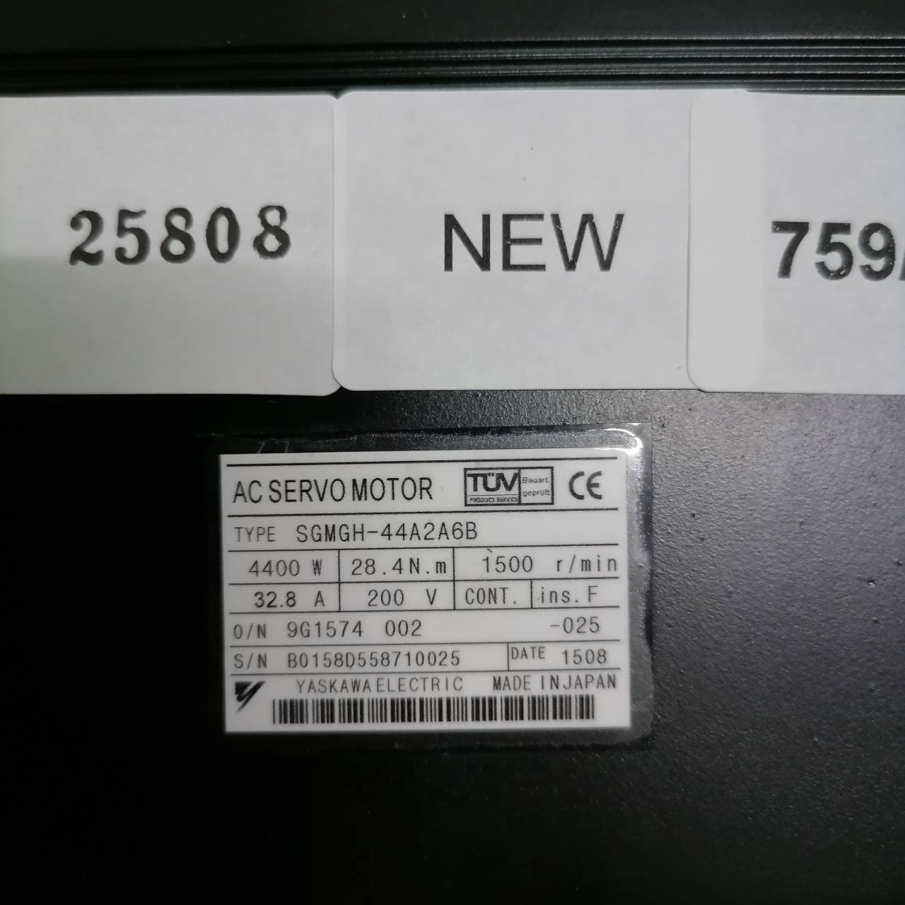 SGMGH-44A2A6B SERVO MOTOR " YASKAWA "