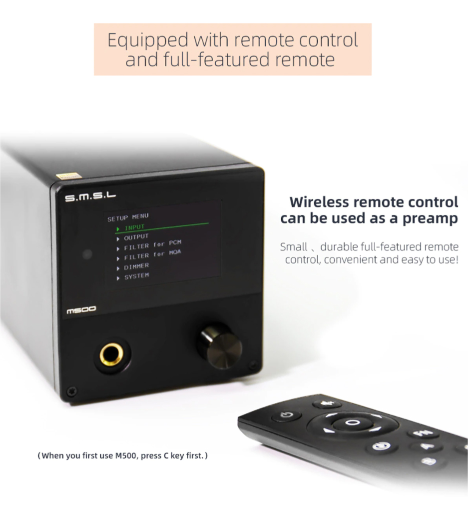 ขาย SMSL M500 DAC& ตั้งโต๊ะ ระดับ Hi-Res รองรับ MQA ประกันศูนย์ไทย