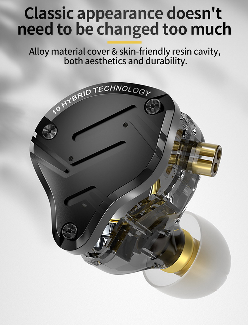 KZ ZS10 Pro X หูฟัง 5 ไดรเวอร์ 4BA+1DD ประกันศูนย์ไทย