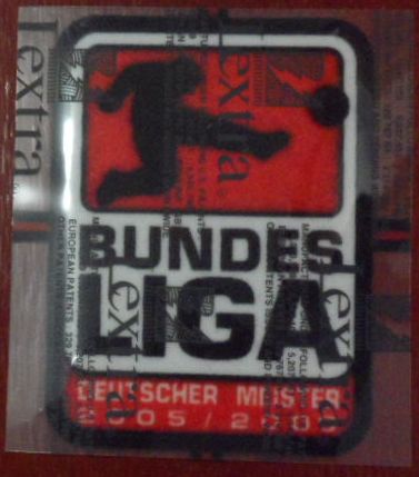 อาร์มสัญลักษณ์ฟุตบอล การแข่งขันฟุตบอลบุนเดสลีกา - BUNDESLIGA CHAMPIONS 'DEUTSCHER MEISTER' 2005/06 PLAYER SIZE ใหม่ / BUNDESLIGA National Football League PLAYER SIZE Football Patch/Badge - BUNDESLIGA CHAMPIONS 'DEUTSCHER MEISTER' 2005/