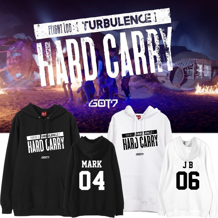 เสื้อฮู้ด (Hoodie) GOT7 Hard Carry (ชื่อเมมเบอร์)