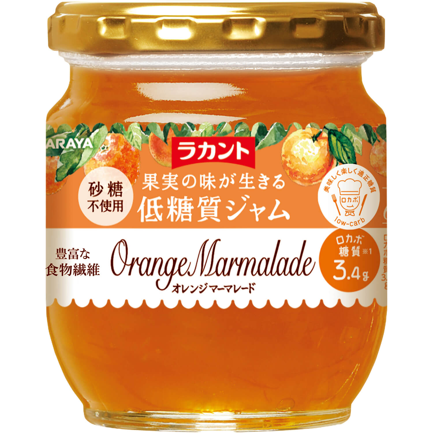 แยมผลไม้ Lakanto ไม่มีน้ำตาล เป็นแยมโลว์คาร์บ ใช้หล่อฮังก๊วย ขนาดบรรจุ 200 กรัม มาให้เลือก 4 รสชาติ