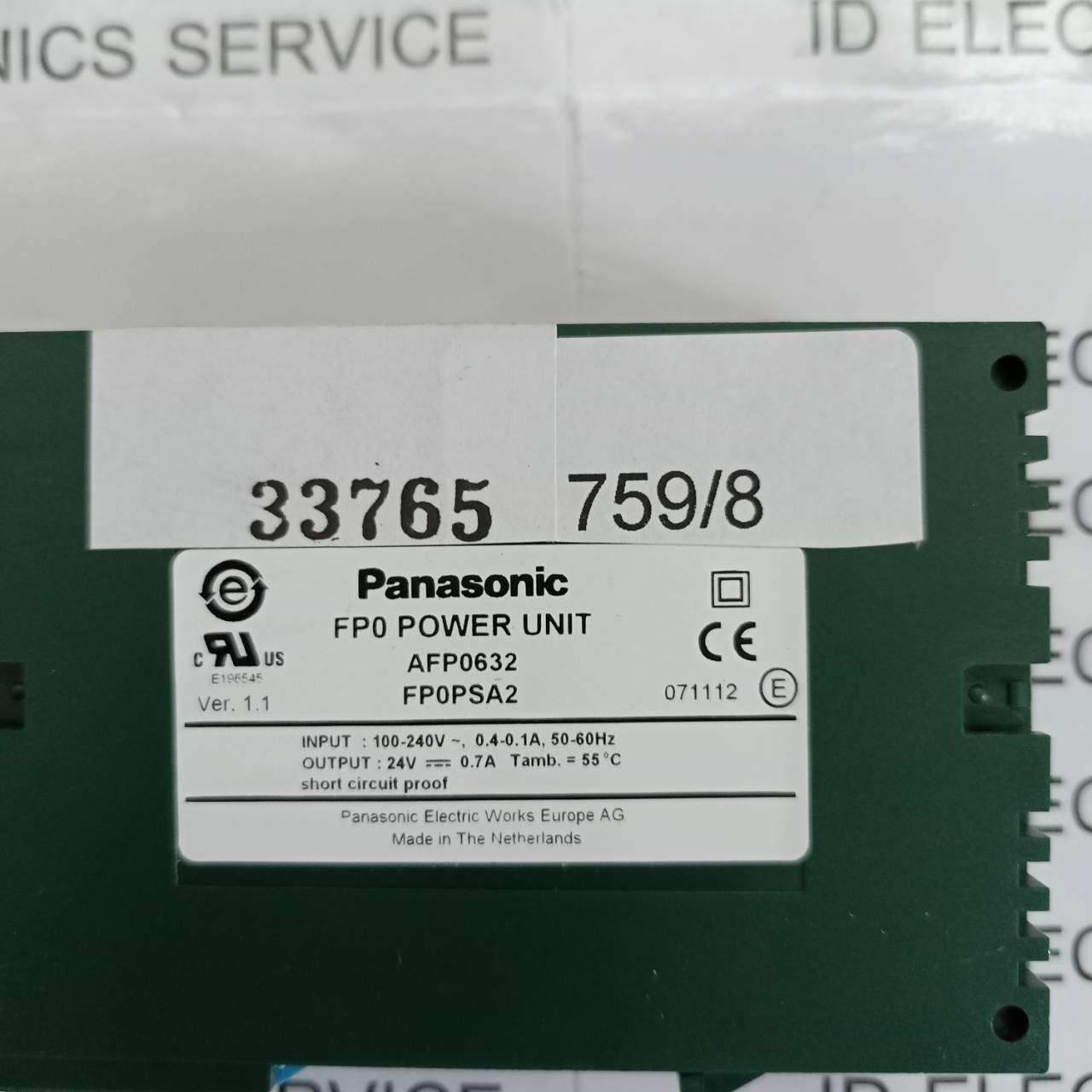 FP0-PSA2 PLC " PANASONIC "