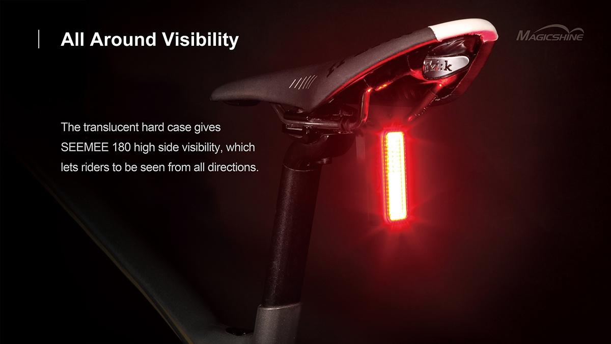 Magicshine SEEMEE 180 ไฟท้ายจักรยาน 180 LUMENS Smart Tail Light ให้ความสว่าง ปลอดภัย และความสวยงานในตัวเดียวกัน